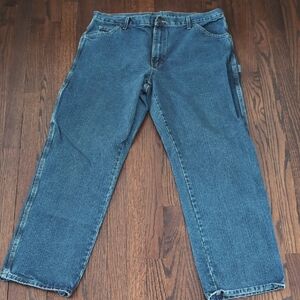 Dickies Men's Relaxed Fit Blue Jeans